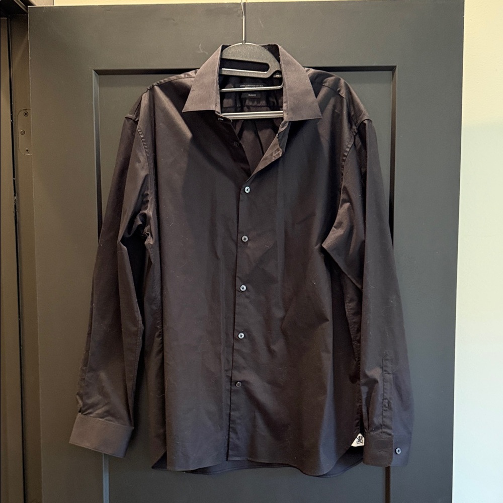 John Varvatos Charcoal Dress Shirt